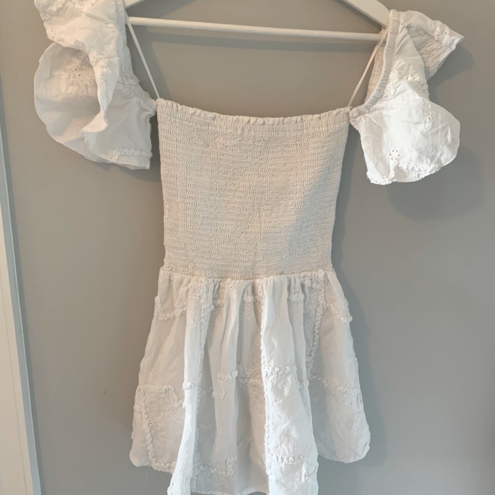 White off the shoulder dress